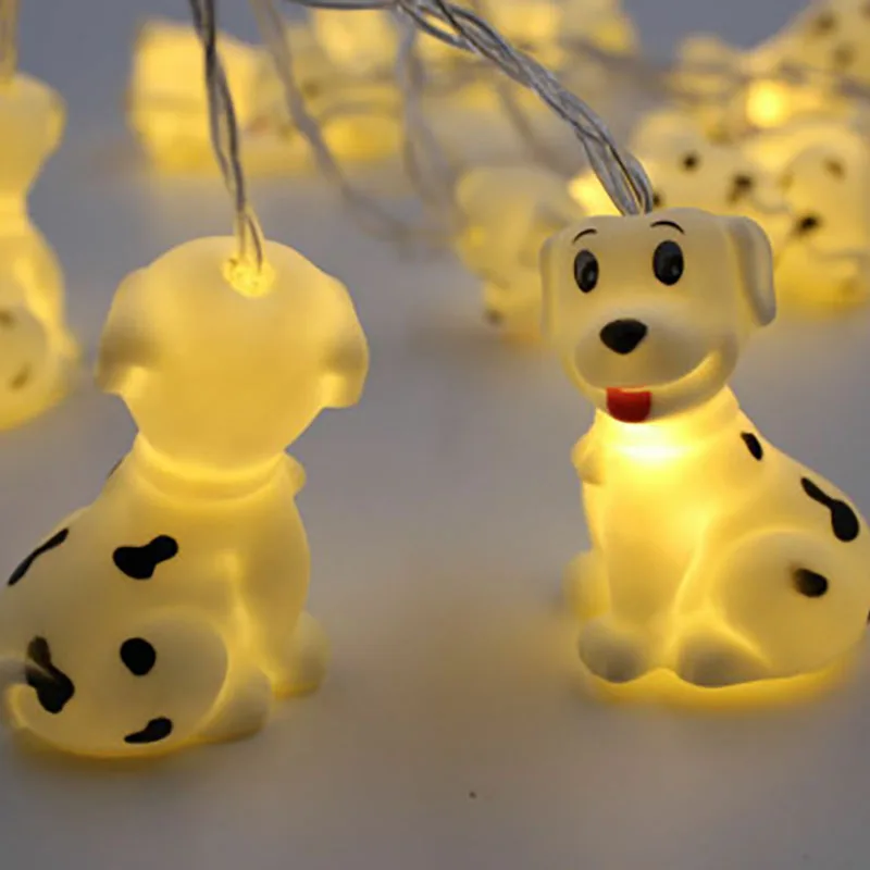 1 5 м 10LED Pet Puppy Ночная Лампа Рождественская гирлянда сказочные гирлянды для