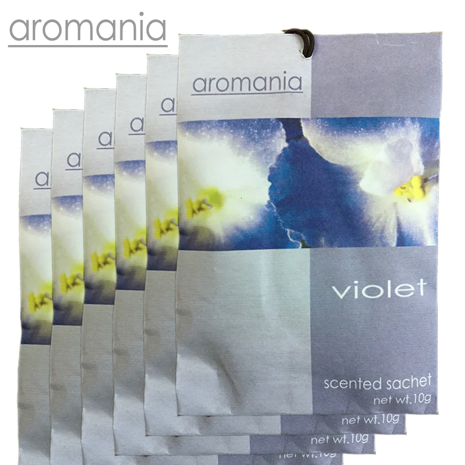 6PCS/lot Aromania Fresh Violet Scented Sachet Fragrance Drawer Sachet Bag For Bedroom Car Flavor Fragrance Indian
6PCS/lot Aromania Fresh Violet Scented Sachet Fragrance Drawer Sachet Bag For Bedroom Car Flavor Fragrance Indian