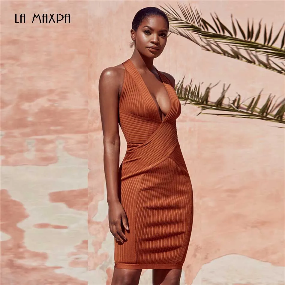 2018 Beach Summer Bodycon Bandage Dress Striped Brown High Quality Rayon Mini Dress for Women Nightclub
2018 Beach Summer Bodycon Bandage Dress Striped Brown High Quality Rayon Mini Dress for Women Nightclub