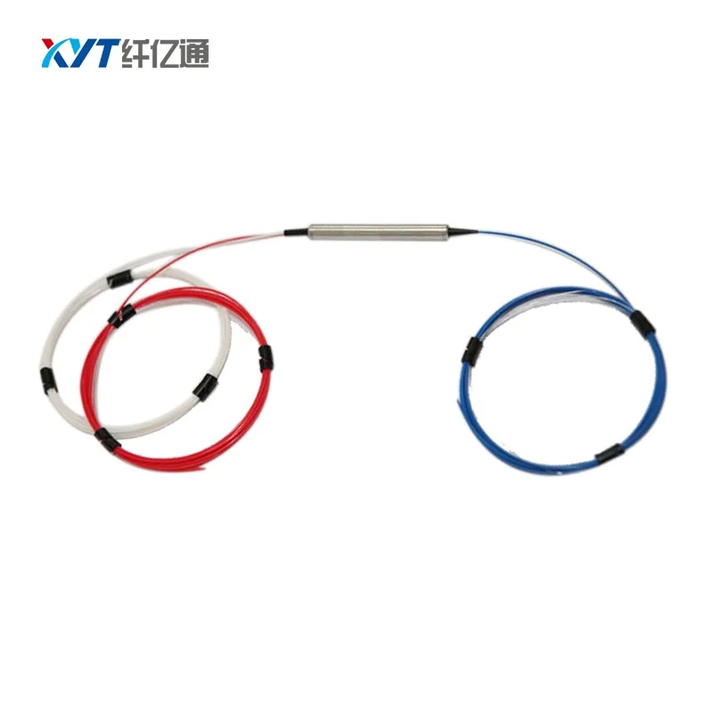 1310 or 1550nm 3 port 1*2 optical circulator with connector for Telecommunication network system fiber optical circulator
1310 or 1550nm 3 port 1*2 optical circulator with connector for Telecommunication network system fiber optical circulator