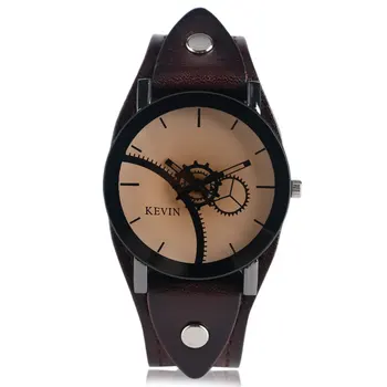 Special Design Women Men Gear Cool Rock Sport Casual Quartz Round Dial Wrist Watch Fashion Punk Pu Leather Erkek Kol Saat Clock
Special Design Women Men Gear Cool Rock Sport Casual Quartz Round Dial Wrist Watch Fashion Punk Pu Leather Erkek Kol Saat Clock