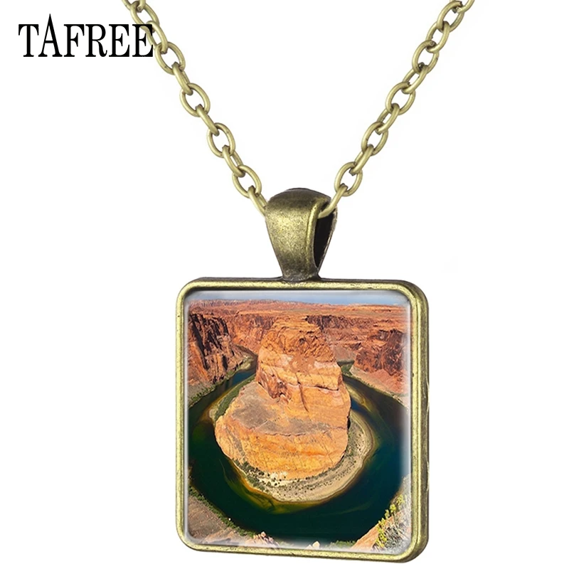 TAFREE American Grand Canyon View Picture Necklace Famous Nature View Square Pendants Necklaces Bronze Plated good Jewelry FA578
TAFREE American Grand Canyon View Picture Necklace Famous Nature View Square Pendants Necklaces Bronze Plated good Jewelry FA578