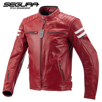 SEGURA Genuine Leather Jacket Motorcycle Locomotive Protective Jacket Men women moto jacket racing cloths CE approved
SEGURA Genuine Leather Jacket Motorcycle Locomotive Protective Jacket Men women moto jacket racing cloths CE approved