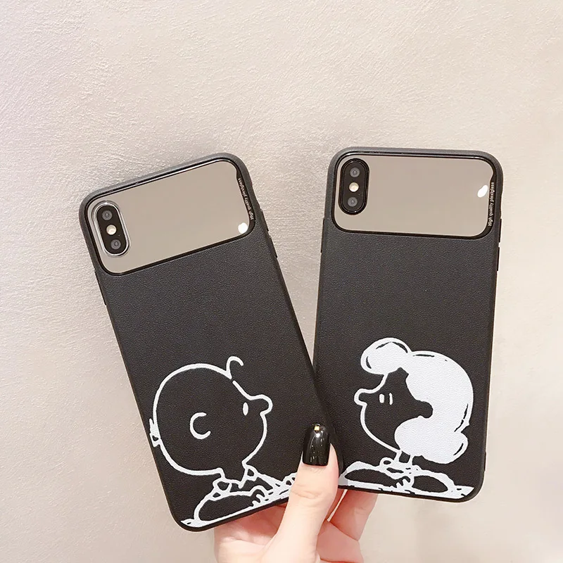 Cute Peanuts Charlie Brown Lucy phone Case For iphone7 case Makeup mirror silicon backcover For iphone6 6s 7 8plus X XR XS MAX
Cute Peanuts Charlie Brown Lucy phone Case For iphone7 case Makeup mirror silicon backcover For iphone6 6s 7 8plus X XR XS MAX