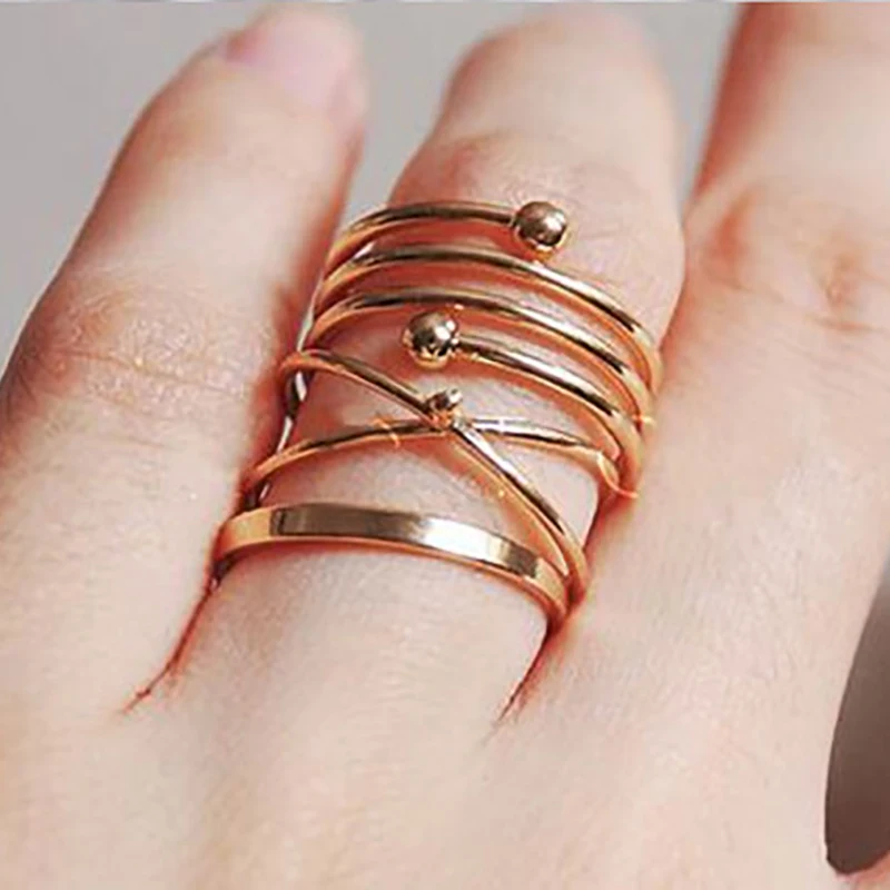 Fashion 6 Pcs/Sets Vintage Hand Knuckle Rings Set For Women Metal Spring Shape Hyperbole Style Jewelry
Fashion 6 Pcs/Sets Vintage Hand Knuckle Rings Set For Women Metal Spring Shape Hyperbole Style Jewelry