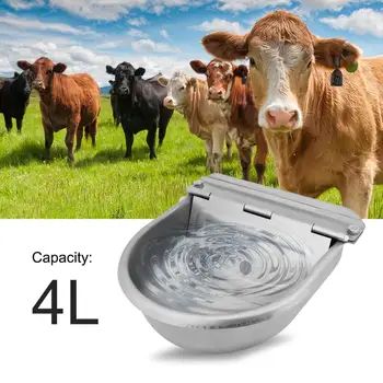 Hot Sale 4L Stainless Steel Water Trough Bowl Automatic Drinking for Horses Goats Sheep Cattle Sheep Dog Pet Goat Cattle 
Hot Sale 4L Stainless Steel Water Trough Bowl Automatic Drinking for Horses Goats Sheep Cattle Sheep Dog Pet Goat Cattle