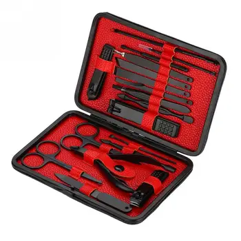 18 in1 Nail Clipper Stainless Steel Manicure Sets Cutter Trimmer Toenail Pedicure Ear Pick Grooming Corrector Manicure With Case
18 in1 Nail Clipper Stainless Steel Manicure Sets Cutter Trimmer Toenail Pedicure Ear Pick Grooming Corrector Manicure With Case
