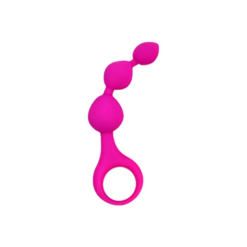 Silicone Anal Beads Masturbator Toys Large Smooth Anal Tube Butt Plug Anal Ball Stimulator Adult Products Sex Toys For Woman Man