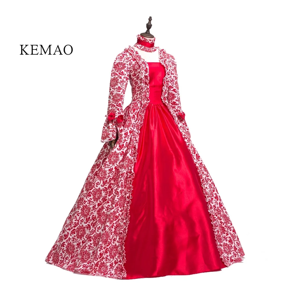 KEMAO-Викторианский костюм рококо для женщин, винтажное платье для косплея, Красное Бальное Платье, женское платье для взрослых
KEMAO-Викторианский костюм рококо для женщин, винтажное платье для косплея, Красное Бальное Платье, женское платье для взрослых