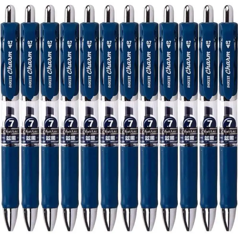 0.7mm push-type gel pen for school office doctor signature prescription pen student learning stationery blue black optional
0.7mm push-type gel pen for school office doctor signature prescription pen student learning stationery blue black optional