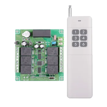 AC 110V 220V 6CH 10A RF Wireless Remote Control Switch System With 200M-3000M Long Distance Transmitter For Industrial Sector
AC 110V 220V 6CH 10A RF Wireless Remote Control Switch System With 200M-3000M Long Distance Transmitter For Industrial Sector