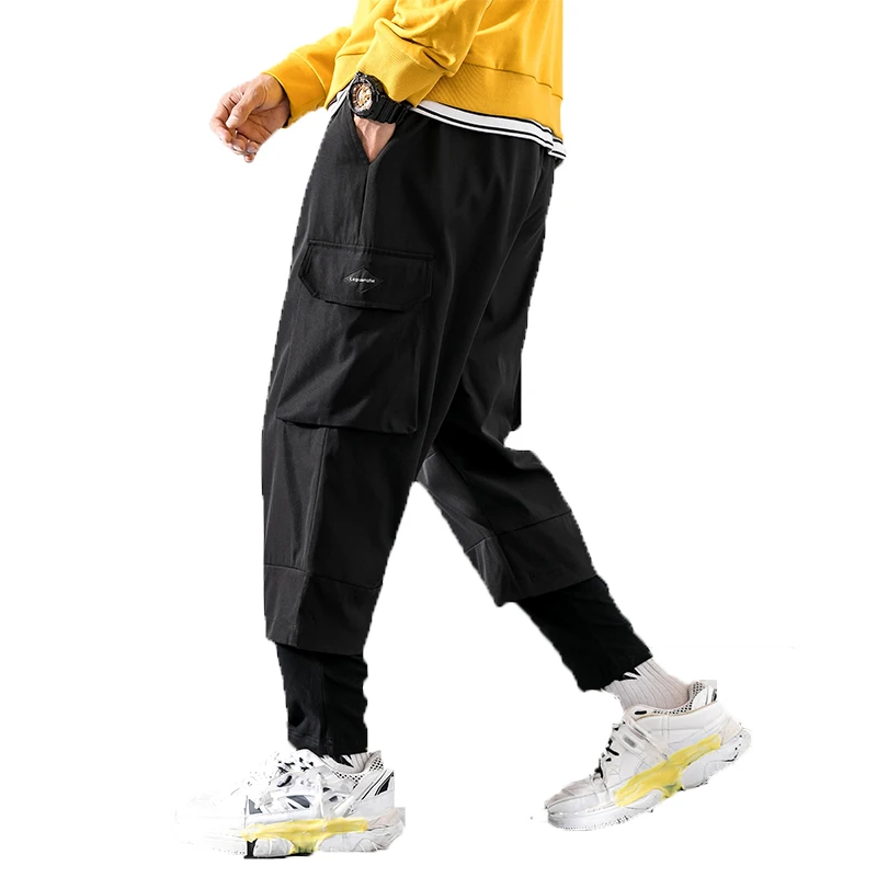 2019 Men Elastic Waist Design Harem Pant Street Punk Hip Hop Black Casual Trousers Joggers Male Multi-pocket Cargo Pants M-5XL
2019 Men Elastic Waist Design Harem Pant Street Punk Hip Hop Black Casual Trousers Joggers Male Multi-pocket Cargo Pants M-5XL