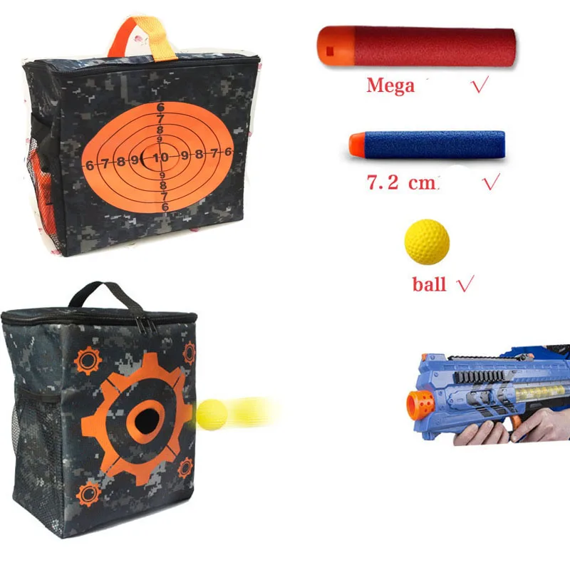 toy gun pouch carry bag for storing target equipment bars strike elite / mega rival darts games exterior storage compact | Игрушки и