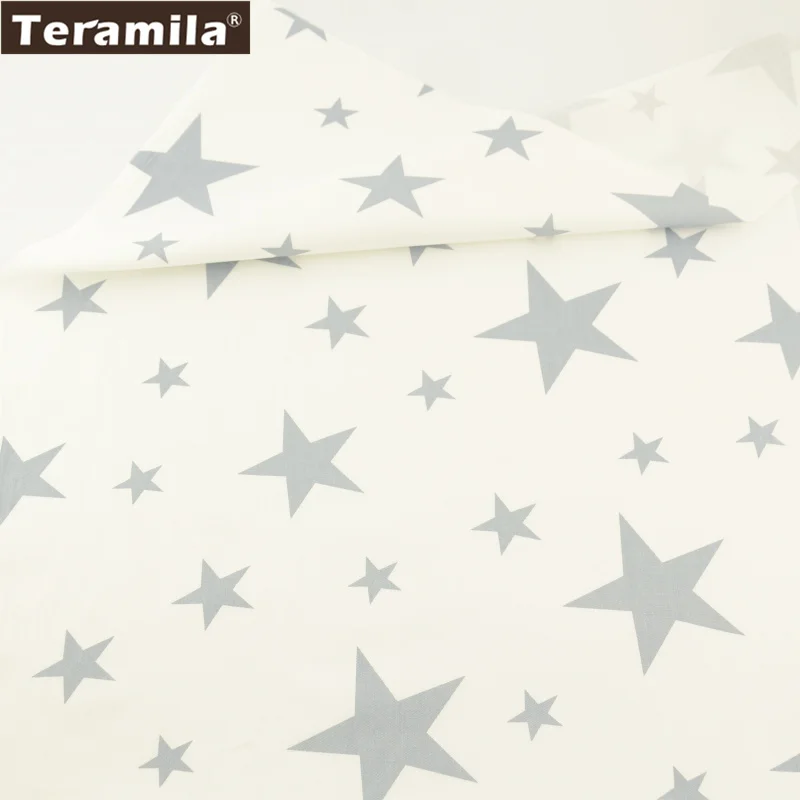 Teramila Fabric 100% Cotton Twill Material Bed Sheet Shining Grey Stars Design Sewing Bedding Decoration Scrapbooking Tecido
Teramila Fabric 100% Cotton Twill Material Bed Sheet Shining Grey Stars Design Sewing Bedding Decoration Scrapbooking Tecido