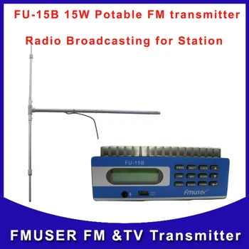 FMUSER FU-15B 10W 15Watts fm radio transmitter PC Control DP100 dipole antenna with power adapter cable Free Shipping
FMUSER FU-15B 10W 15Watts fm radio transmitter PC Control DP100 dipole antenna with power adapter cable Free Shipping
