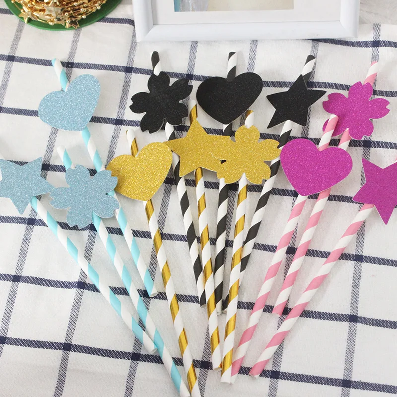 5pcs Party Disposable Striped Cherry blossoms Star Heart for Girl Birthday Decoration Christmas Party Paper Straws
5pcs Party Disposable Striped Cherry blossoms Star Heart for Girl Birthday Decoration Christmas Party Paper Straws