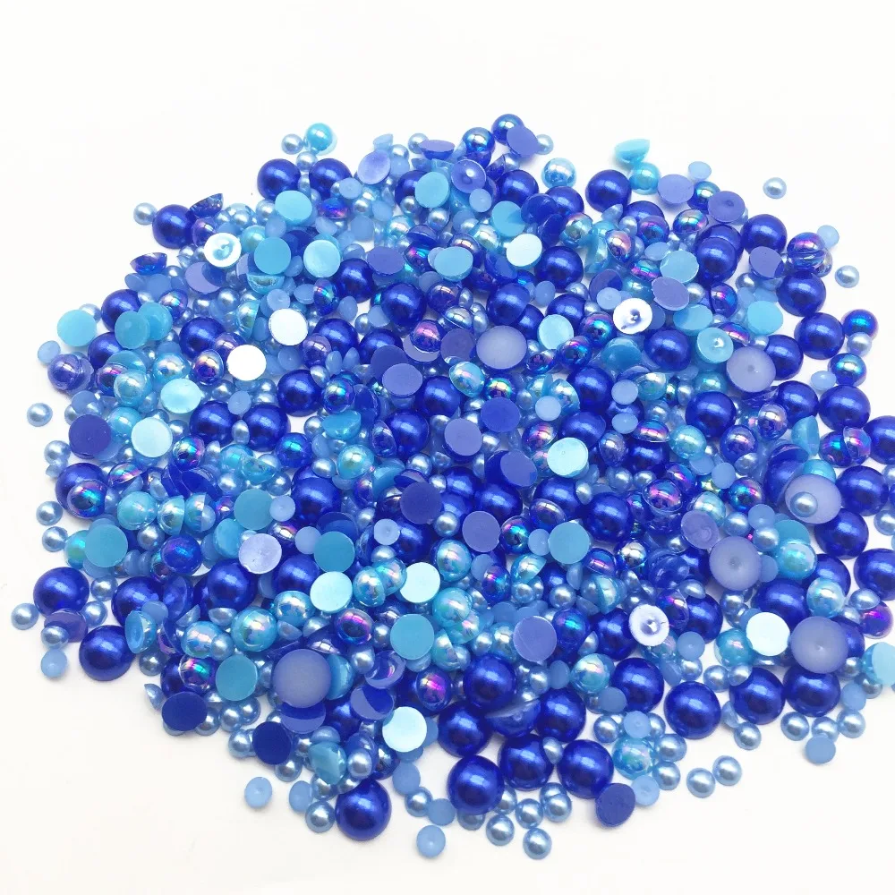 500pcs 4mm-8mm Blue Color Mixed Half Round Shiny Pearls Flatbacks Embellishments Nail Decorations For Scrapbooking DIY Crafts
500pcs 4mm-8mm Blue Color Mixed Half Round Shiny Pearls Flatbacks Embellishments Nail Decorations For Scrapbooking DIY Crafts