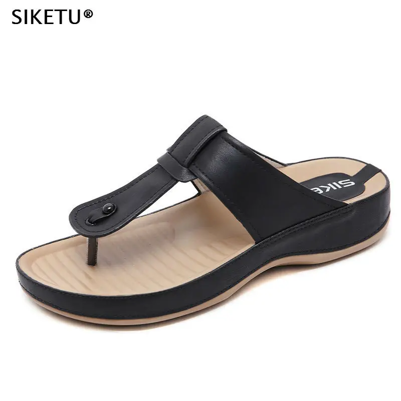 SIKETU Brand 2019 Women Fashion Sandals Summer Leather Pregnant Beach Shoes Ladies Slippers Soft Bottom Slides Women Flip Flops
SIKETU Brand 2019 Women Fashion Sandals Summer Leather Pregnant Beach Shoes Ladies Slippers Soft Bottom Slides Women Flip Flops