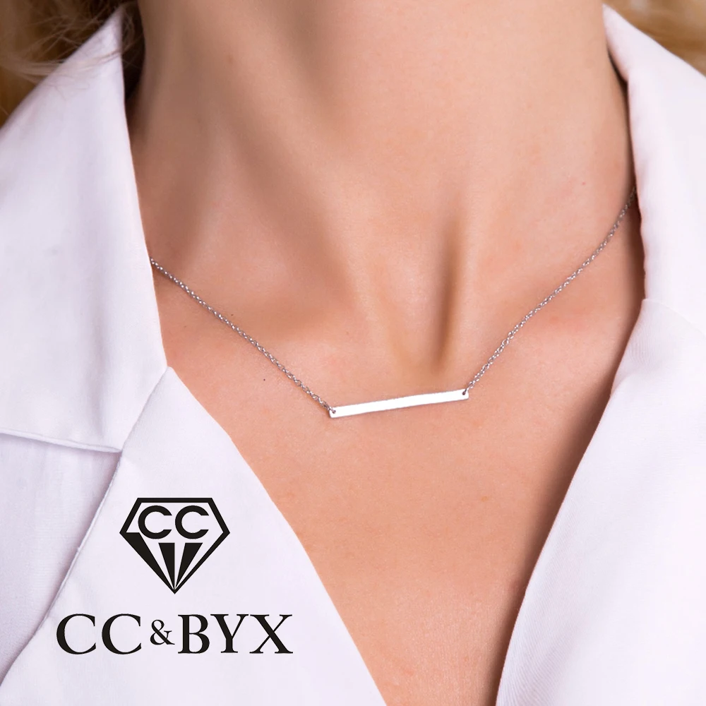 CC Stainless Steel Necklace Simple Accessories Classic Long Link Chain Square Necklaces Gold Color Jewelry for Women
CC Stainless Steel Necklace Simple Accessories Classic Long Link Chain Square Necklaces Gold Color Jewelry for Women