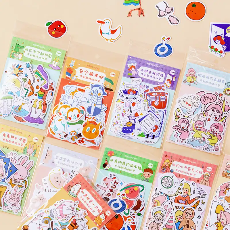 fresh girl sticker bullet journal decorative washi stickers