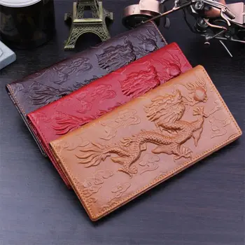 Brand Unique Design Chinese Dragon Pattern Wallets Men 100% Genuine Leather Long Men's Wallets High Quality Retro Purse Gift
Brand Unique Design Chinese Dragon Pattern Wallets Men 100% Genuine Leather Long Men's Wallets High Quality Retro Purse Gift