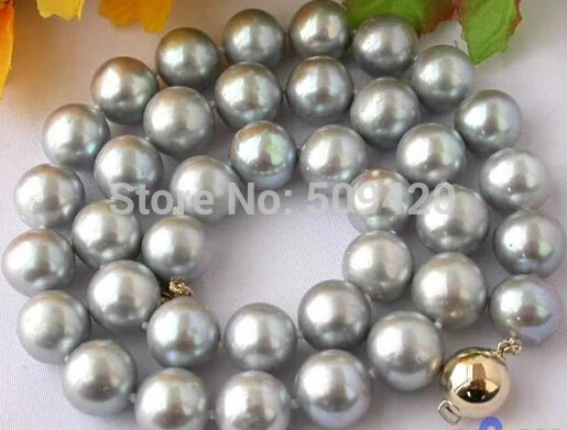 Free Shipping >>AAA+++ 17.5" 12MM GRAY ROUND FW CULTURED PEARL NECKLACE 
Free Shipping >>AAA+++ 17.5" 12MM GRAY ROUND FW CULTURED PEARL NECKLACE