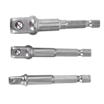 3Pcs/Set 1/4 inch 3/8 inch 1/2 inch Hex Power Drill Driver Socket Wrench Adapter Extension Bar Bit 65-72mm
3Pcs/Set 1/4 inch 3/8 inch 1/2 inch Hex Power Drill Driver Socket Wrench Adapter Extension Bar Bit 65-72mm