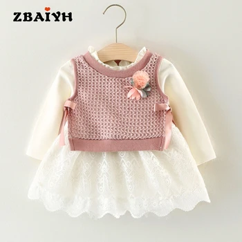 Baby Girl Clothes costume for kids girl dress long sleeve Princess Dresses Knit vest Lace edge vestido 2Pcs children Clothing
Baby Girl Clothes costume for kids girl dress long sleeve Princess Dresses Knit vest Lace edge vestido 2Pcs children Clothing
