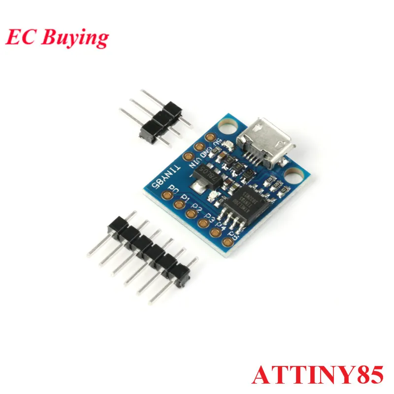 ATTINY85 Digispark Kickstarter Micro Development Board for Arduino USB For Car Regulator TINY85
ATTINY85 Digispark Kickstarter Micro Development Board for Arduino USB For Car Regulator TINY85