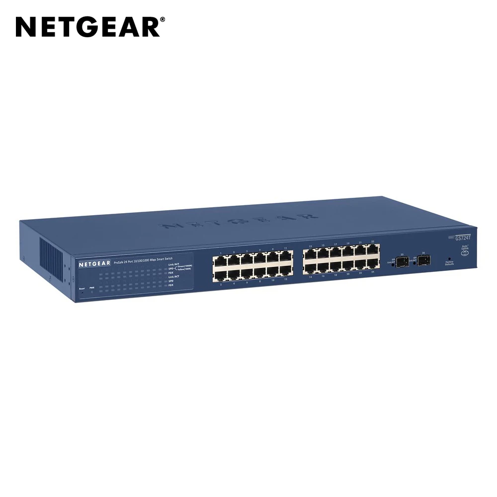 Netgear ProSAFE GS724Tv4 Conmutador de red administrado L3 Gigabit Ethernet (10/100/1000) Bidireccional completo
Netgear ProSAFE GS724Tv4 Conmutador de red administrado L3 Gigabit Ethernet (10/100/1000) Bidireccional completo