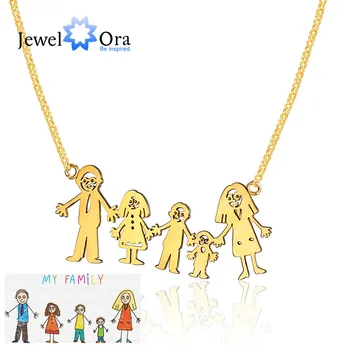 DIY 5 Members Loving Family Drawing Necklace Personalized 925 Sterling Silver Handwritten Necklace Best Gift (JewelOra NE101712)
DIY 5 Members Loving Family Drawing Necklace Personalized 925 Sterling Silver Handwritten Necklace Best Gift (JewelOra NE101712)
