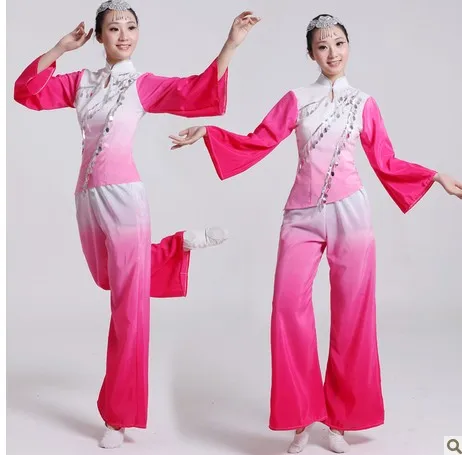 Women Chinese Folk Dance Costume New Yangko Suits Summer Adults Show Square Yangge Dance Costumes Taking Long Sleeve
Women Chinese Folk Dance Costume New Yangko Suits Summer Adults Show Square Yangge Dance Costumes Taking Long Sleeve