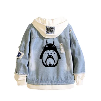 Anime Totoro Print Women Pocket Sweatshirt Spring kawaii Hoodie Holes Harajuku Denim Jacket Cartoon Hooded Long Sleeve Coats
Anime Totoro Print Women Pocket Sweatshirt Spring kawaii Hoodie Holes Harajuku Denim Jacket Cartoon Hooded Long Sleeve Coats
