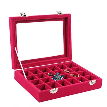 Velvet Glass Jewelry Display Box Royal Blue 20*15*4.5cm Jewelry Tray Holder Casket Storage Organizer 2017 Earrings Ring Box
Velvet Glass Jewelry Display Box Royal Blue 20*15*4.5cm Jewelry Tray Holder Casket Storage Organizer 2017 Earrings Ring Box