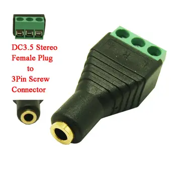 10pcs free shipping 3.5mm Stereo Female Plug To 3pin Screw Terminal Plug Adapter audio plug 3 pole
10pcs free shipping 3.5mm Stereo Female Plug To 3pin Screw Terminal Plug Adapter audio plug 3 pole