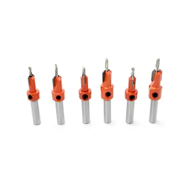 6pcs Woodworking Countersunk Drill Taper Hole Drill Alloy Head Screw Step Drill Wood Self Tapping Screw Installation Step Drill
6pcs Woodworking Countersunk Drill Taper Hole Drill Alloy Head Screw Step Drill Wood Self Tapping Screw Installation Step Drill