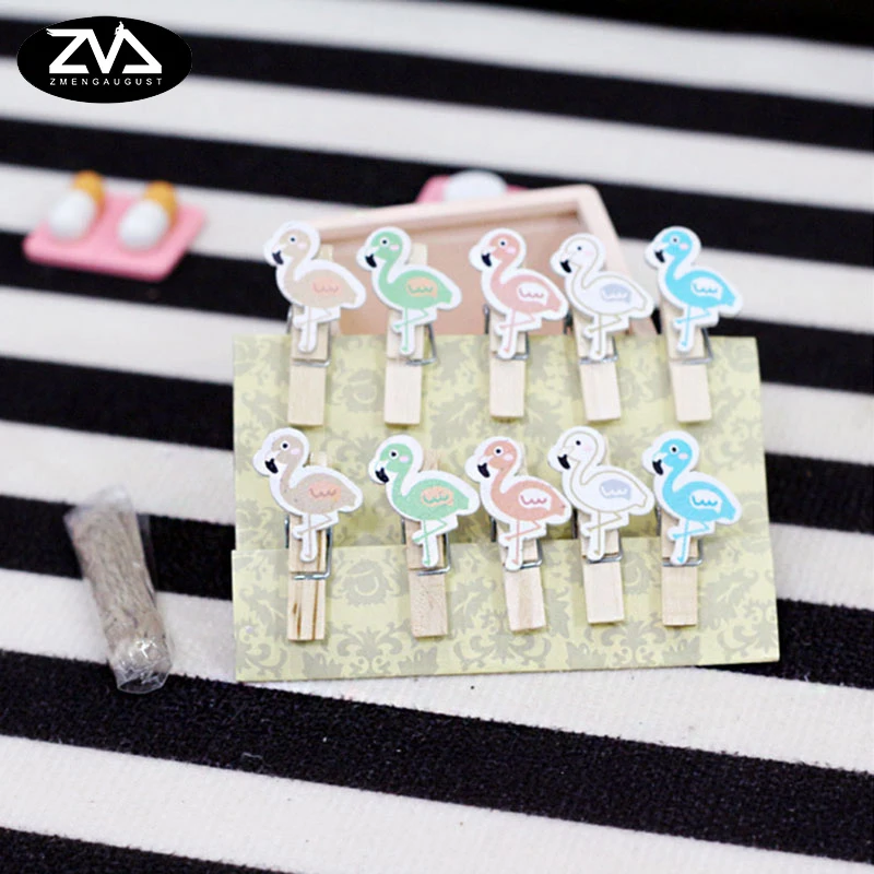 10pcs/bag cute Mini flamingos cartoon Spring Wood Clips Decorations Paper Photo Clip Craft Decoration Clips sun Clothespin
10pcs/bag cute Mini flamingos cartoon Spring Wood Clips Decorations Paper Photo Clip Craft Decoration Clips sun Clothespin