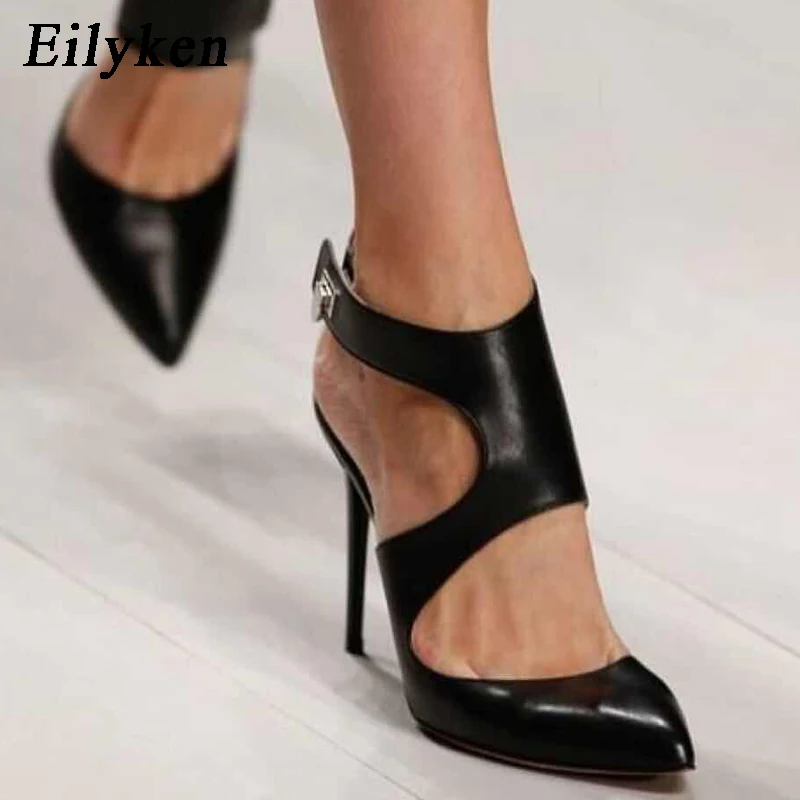 Eilyken New High Heels Pumps Sandals 12.5CM Fashion Buckle Strap Cover Heel Sandals Thin Heel Woman Pumps Shoes sapato feminino
Eilyken New High Heels Pumps Sandals 12.5CM Fashion Buckle Strap Cover Heel Sandals Thin Heel Woman Pumps Shoes sapato feminino