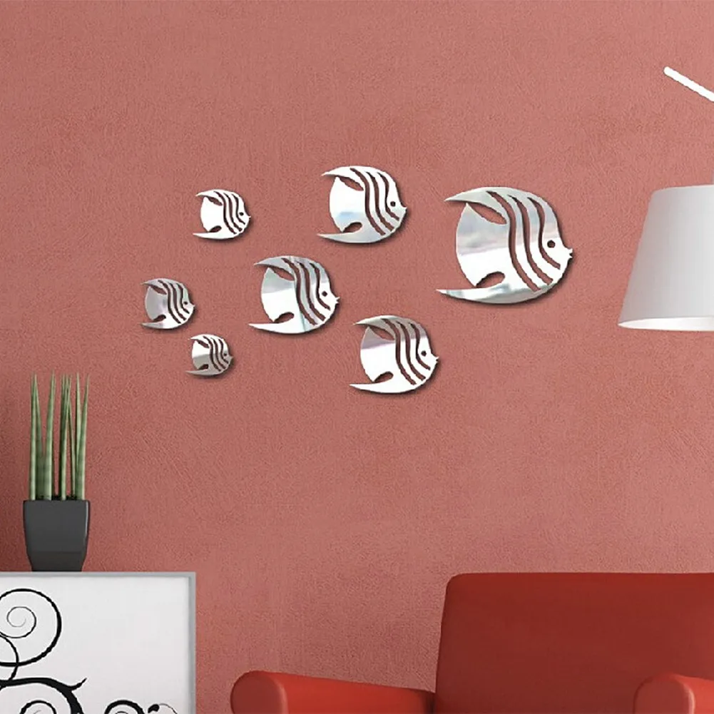 1 Set 7PCS 3D Fish Wall Stickers DIY PMMA Mirror Sticker for Living Room Bedroom Decorative Backdrop Fish Stick Decals
1 Set 7PCS 3D Fish Wall Stickers DIY PMMA Mirror Sticker for Living Room Bedroom Decorative Backdrop Fish Stick Decals