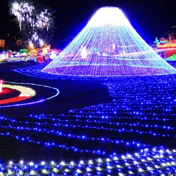 LED String Fairy Light Landscape Lamp Festival Yard Garden 10M 100LED 220V Romantic Outdoor Xmas Decor Net Mesh Curtain
LED String Fairy Light Landscape Lamp Festival Yard Garden 10M 100LED 220V Romantic Outdoor Xmas Decor Net Mesh Curtain
