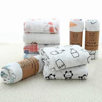 100% Muslin Cotton Blankets For Kids Dinosaur Unicorn Patterns Multi-use Newborn Swaddle Infant Gauze Both Towel Baby Wrap
100% Muslin Cotton Blankets For Kids Dinosaur Unicorn Patterns Multi-use Newborn Swaddle Infant Gauze Both Towel Baby Wrap