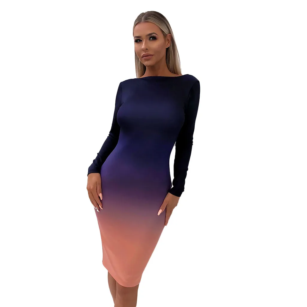 JAYCOSIN Women's Solid Color Elegant Stretch Backless Full Above Knee Dress Stretchy Backless Long Sleeve Party Mini Dress Z0325
JAYCOSIN Women's Solid Color Elegant Stretch Backless Full Above Knee Dress Stretchy Backless Long Sleeve Party Mini Dress Z0325