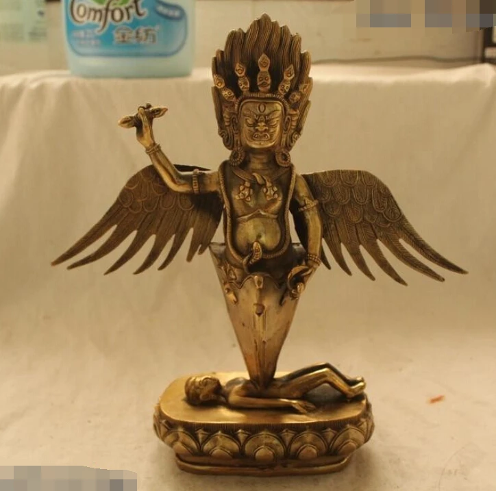 R0720 Details about 12"Chinese Folk Bronze carved excellent Lucky Bird King Buddha Statue (B0328)
R0720 Details about 12"Chinese Folk Bronze carved excellent Lucky Bird King Buddha Statue (B0328)