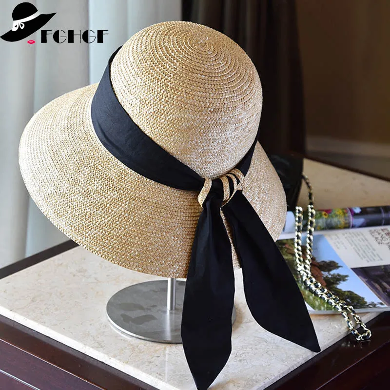 FGHGF Wide Brim Cloche Straw Hat for Women UPF50 Sun Hat Black Ribbon Knot Wide Brim Woven Bucket Hat Summer Beach Cap Derby Hat
FGHGF Wide Brim Cloche Straw Hat for Women UPF50 Sun Hat Black Ribbon Knot Wide Brim Woven Bucket Hat Summer Beach Cap Derby Hat