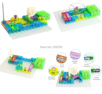 Circuit Kit With Lighted Bricks, 120 Different Projects in 1, electronic kit fm Radio experiments Educational Toys for kids
Circuit Kit With Lighted Bricks, 120 Different Projects in 1, electronic kit fm Radio experiments Educational Toys for kids