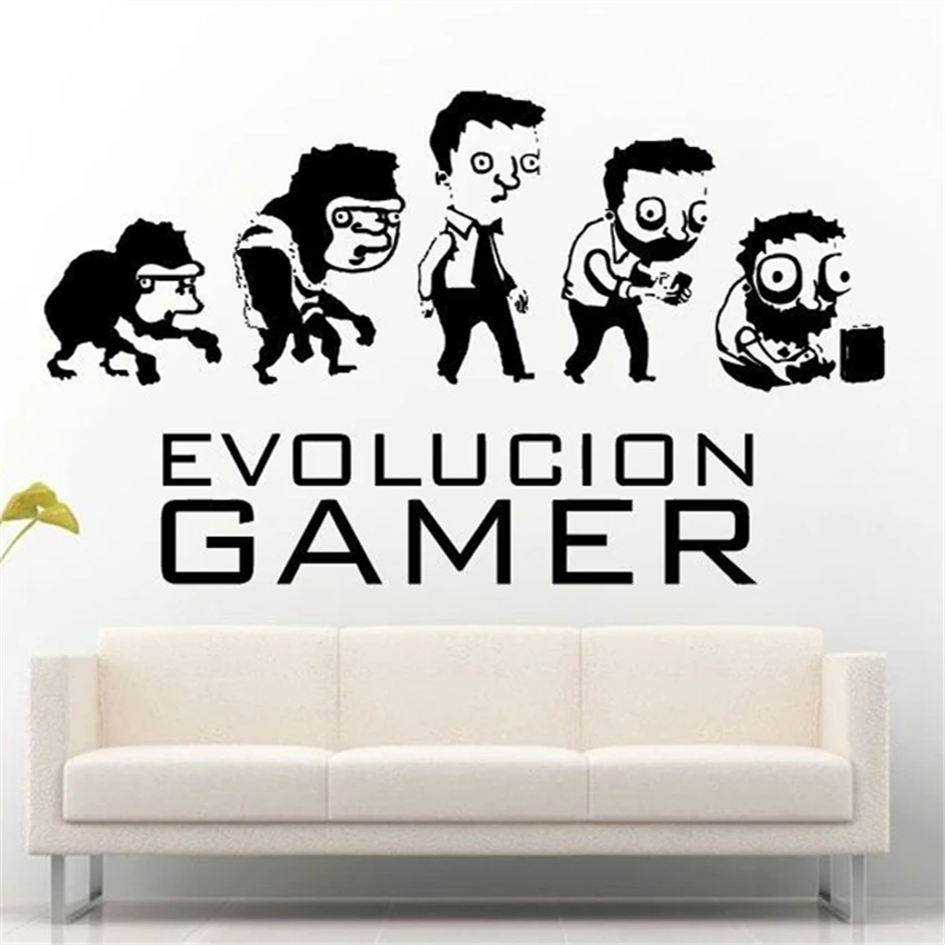 Decal Vinyl Sticker Evolution Of Gaming Gamer Game Geeks Home Decor Wall Decals Cartoon Vinyl living room Wall Sticker D446
Decal Vinyl Sticker Evolution Of Gaming Gamer Game Geeks Home Decor Wall Decals Cartoon Vinyl living room Wall Sticker D446