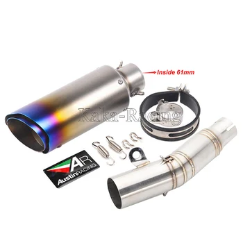 For Yamaha YZF R6 2006-2018 Motorcycle Exhaust System Slip on R6 Mid link pipe with AR Austin Racing Exhaust Muffler Escape moto
For Yamaha YZF R6 2006-2018 Motorcycle Exhaust System Slip on R6 Mid link pipe with AR Austin Racing Exhaust Muffler Escape moto