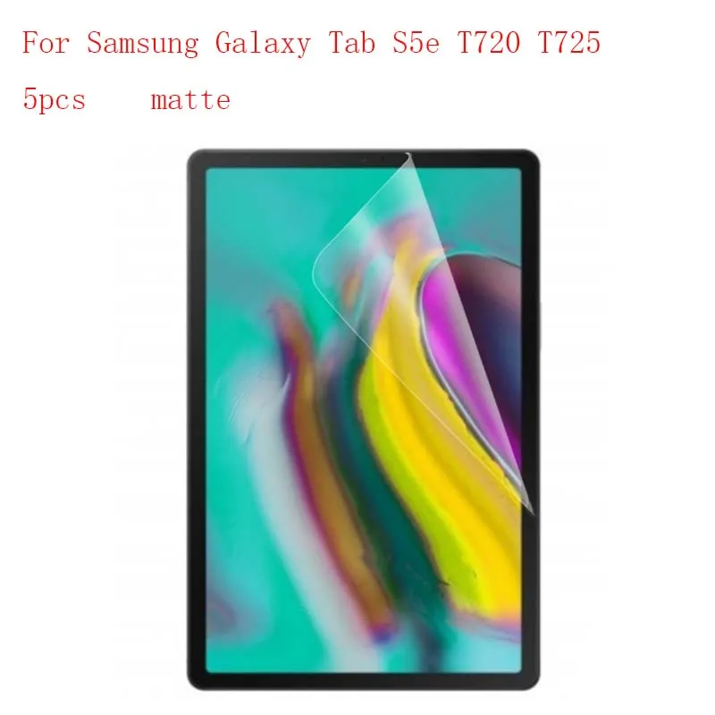 Anti glare Ultra Thin Anti-scratch Protective Film Guard Screen Protector For Samsung Tab S5e T720 T725 5pcs in 1 package
Anti glare Ultra Thin Anti-scratch Protective Film Guard Screen Protector For Samsung Tab S5e T720 T725 5pcs in 1 package