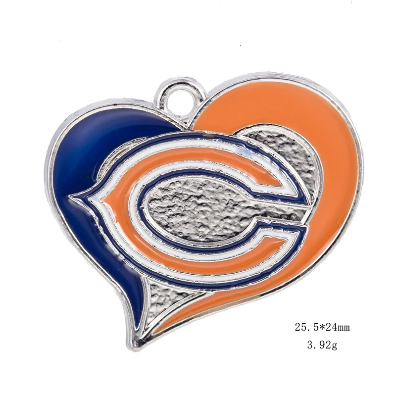 New Style Heart Enamel Chicago Football Sport Dangle Charms Pendant For DIY Bracelet & Necklace & Earrings Jewelry Accessories
New Style Heart Enamel Chicago Football Sport Dangle Charms Pendant For DIY Bracelet & Necklace & Earrings Jewelry Accessories