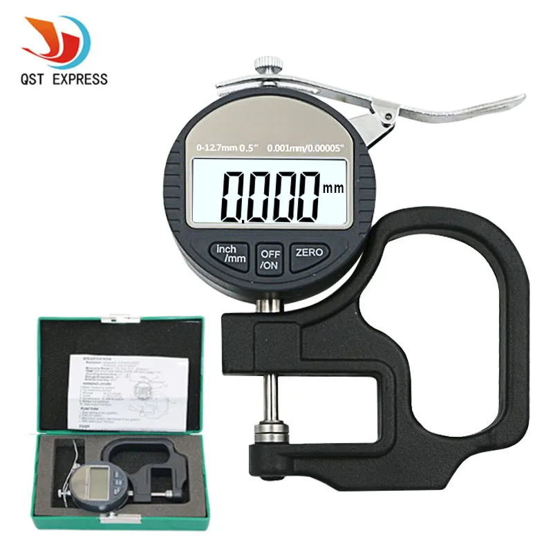 

0.001mm Electronic Thickness Gauge 10mm Digital Micrometer Thickness Meter Micrometro Thickness Tester With RS232 Data Output